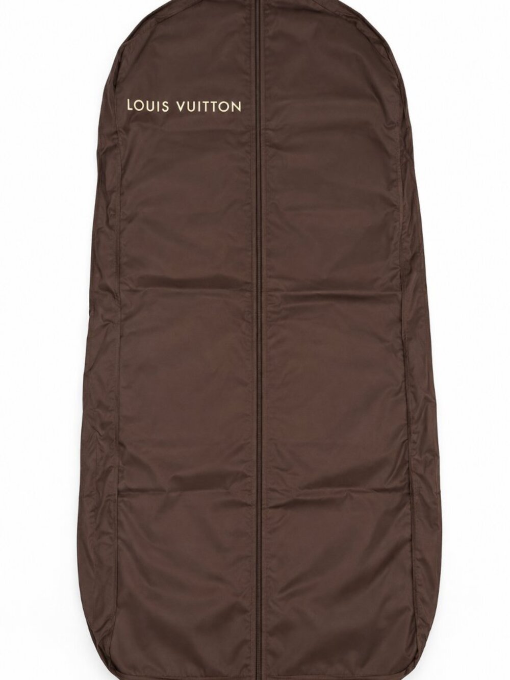 Louis Vuitton Brown Travel Garment Bag Suit Dress Clothing Cover 25" x 57"